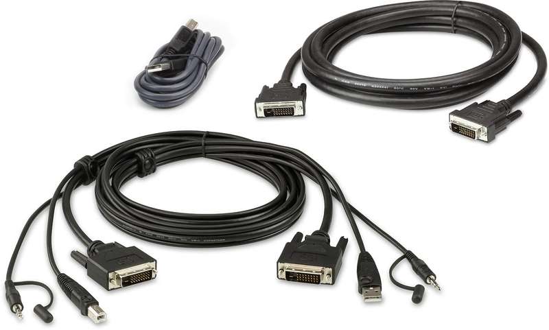 Aten 1.8m USB DVI-D Dual Link Dual Display secure KVM cable kit