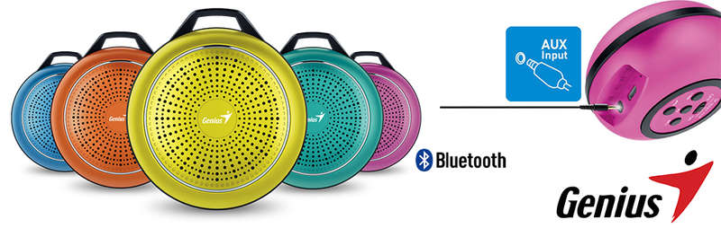 Genius SP-906BT M2 Plus Portable Bluetooth Speaker - Magenta