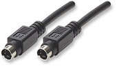 Manhattan S-Video cable 1.8m/6ft , Retail Box, Limited Lifetime Warranty - 336529