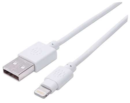 Manhattan (390781) iLynk USB Cable with Lightning Connector - A Male / 8-Pin Male 0.5 m (1.5 ft.)