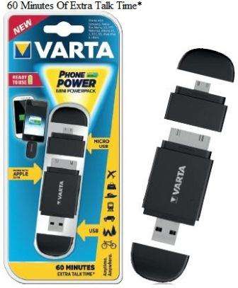 Varta Mini Powerpack Charger-Smart 2-In-1 Solution Black