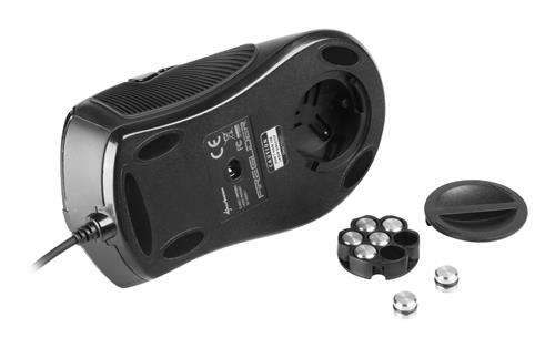 Sharkoon FireGlider r Gaming Laser Mouse-Black inc Weights 118 to 135g