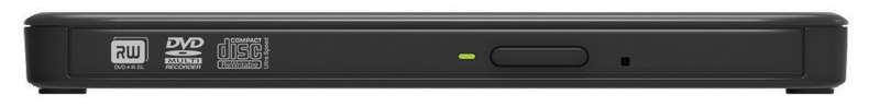 Transcend Extra Slim Portable DVD Writer, USB Powered - Black
