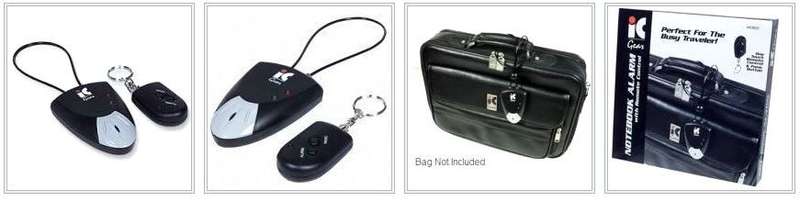 Manhattan Notebook Briefcase Alarm with Panic Remote