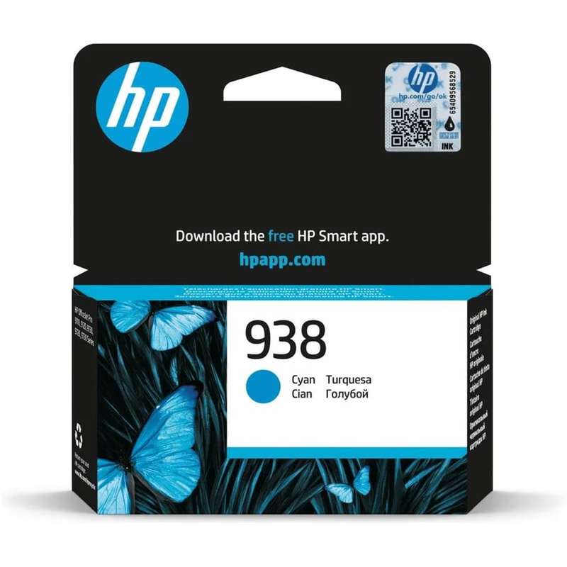 HP 938 Cyan Printer Ink Cartridge Original Single-pack