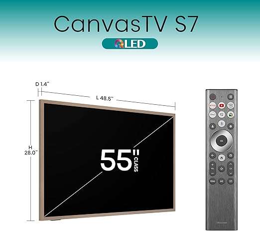 Hisense 55 Inch Canvas UHD Smart Google TV