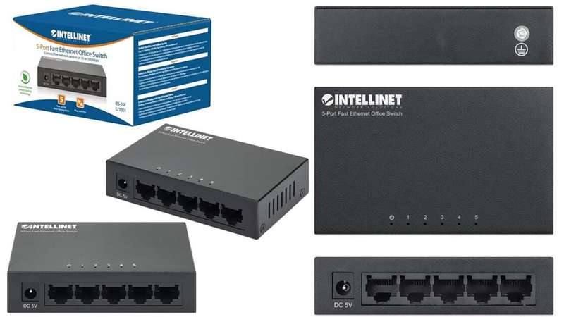 Intellinet 5-Port Fast Ethernet Switch