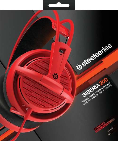 Steelseries Siberia 200 Gaming Headset - Forged Red (PC)