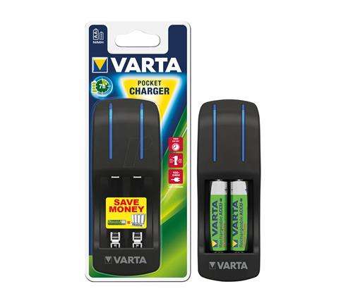 Varta Pocket Charger - Charges 2 or 4 AA/AAA at the same time