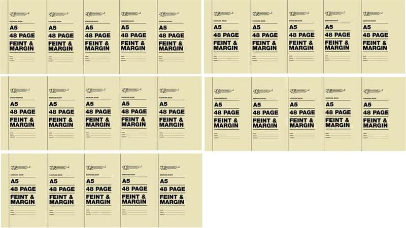Nexx A5 College Exercise Book 48 Page Feint &amp; Margin
