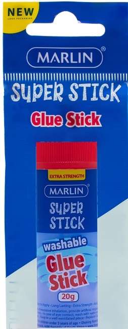 Marlin Non Toxic Glue Stick Single - 1x 20g