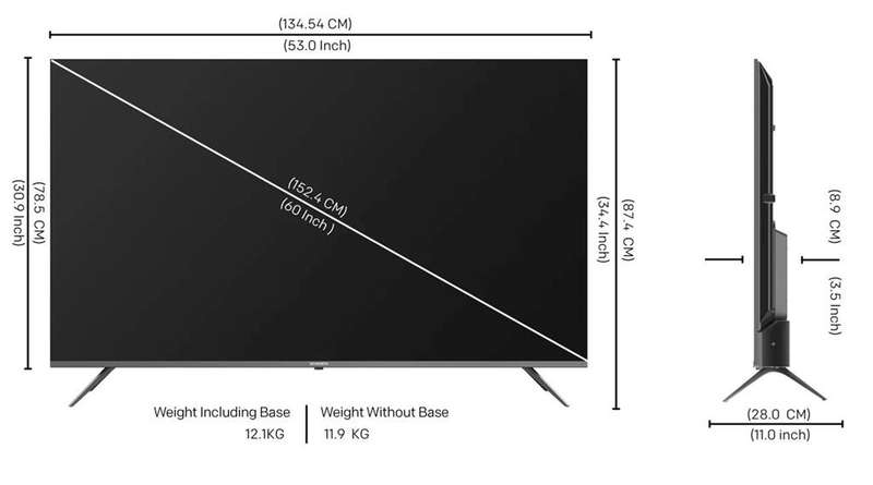 Skyworth 60 inch G6500G Series UHD Google TV