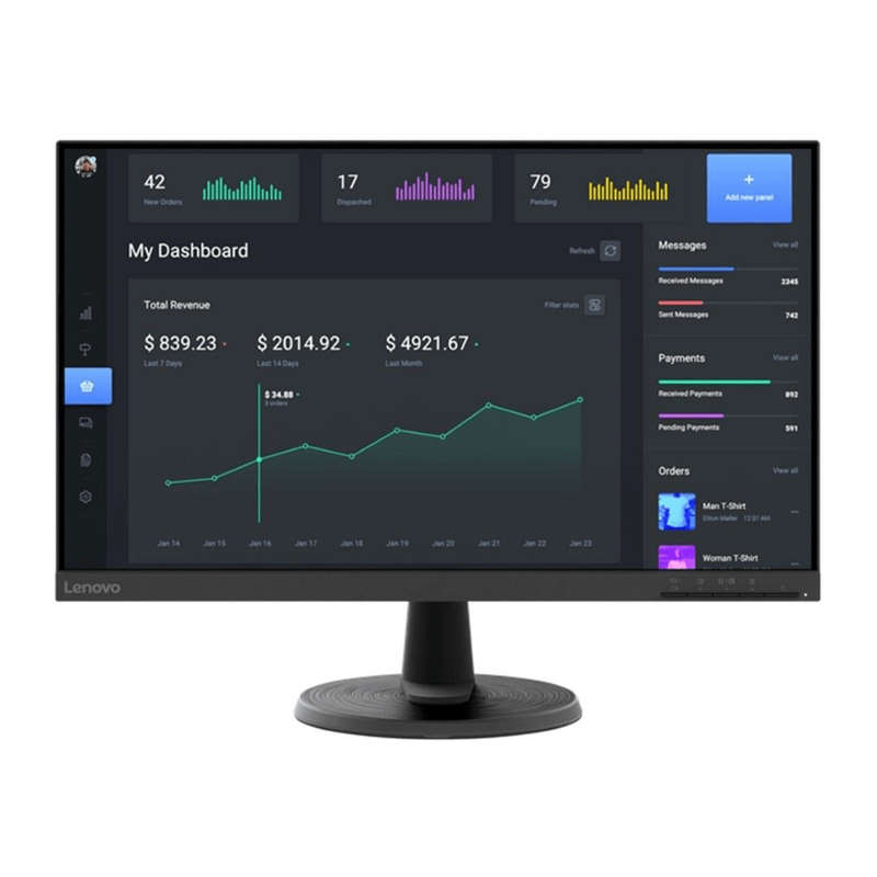 Lenovo ThinkVision C24-40 23.8-inch 1920 x 1080p FHD 16:9 75Hz 4ms AMD FreeSync WLED VA Monitor