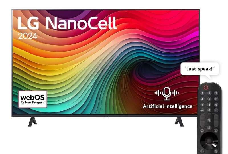 LG 65 inch NANO80 Series UHD ThinQ AI webOS Smart TV
