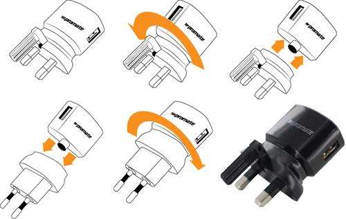 Promate Traverse USB Travel Kit White