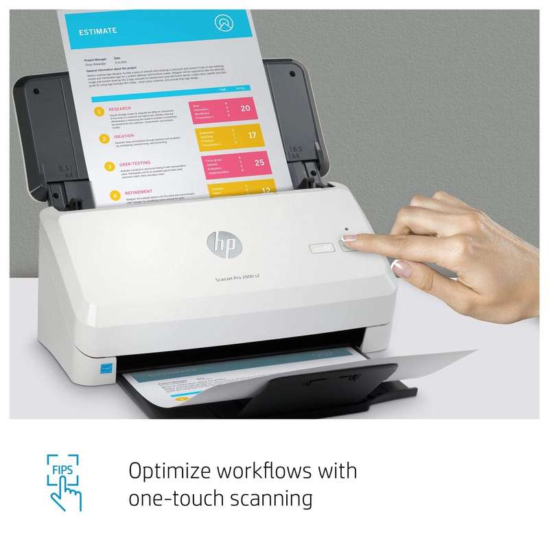 HP ScanJet Pro 2000 s2 Up to 35 ppm 600 x 600 dpi A4 Sheet-fed Scanner