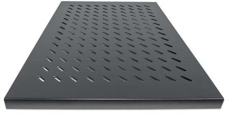 Intellinet 19 inch Fixed Shelf - 1U 700 mm Depth Black