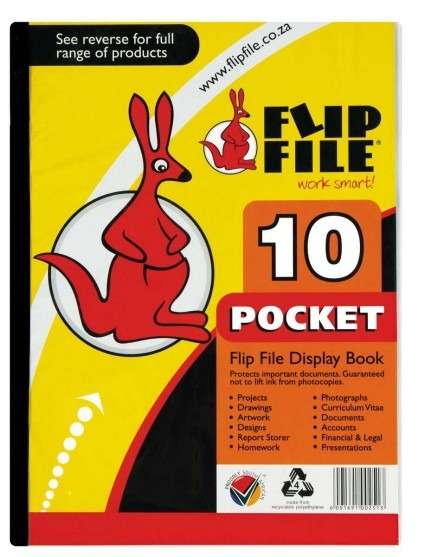 Flip File A4 10 Pocket