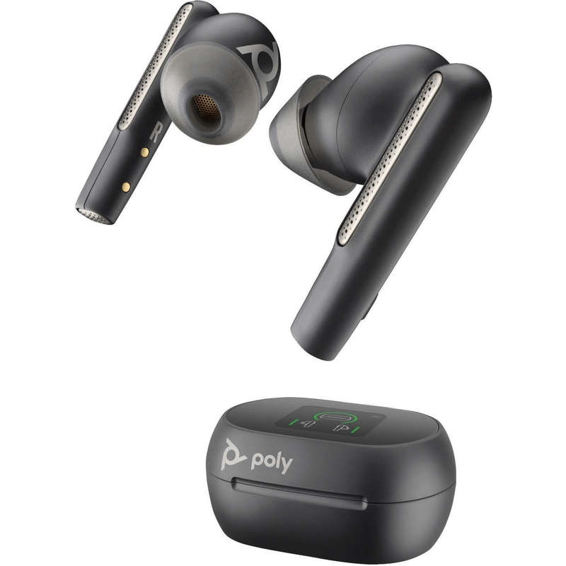 Poly Voyager Free 60+ UC M Earbuds with BT700 USB-C Adapter - Carbon Black