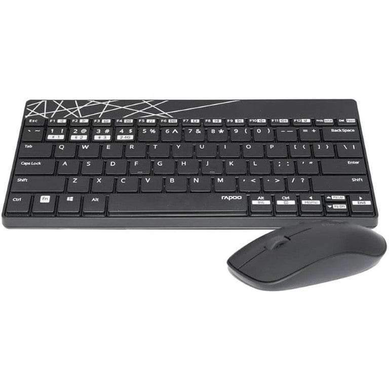 Rapoo 8000M-US-BLACK Multi-Mode Wireless Keyboard and Mouse Combo