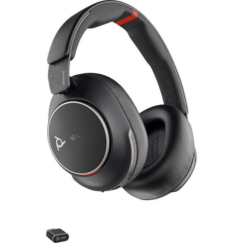 Poly Voyager Surround 85 UC Microsoft Teams Certified USB-C Headset with Charging Stand