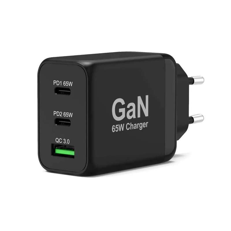 Port Designs USB-C and USB-A Fast Charger Black