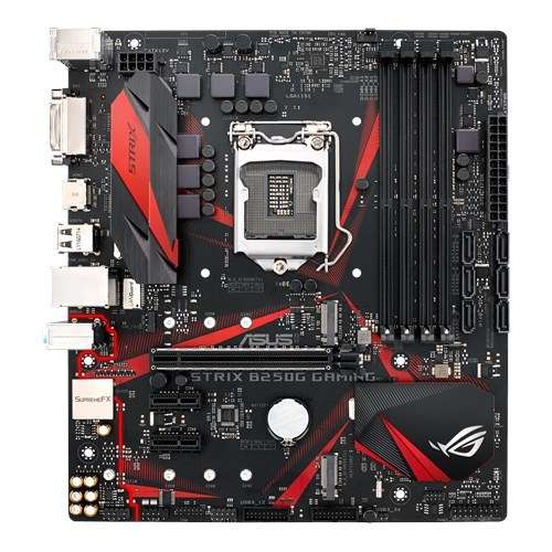 ASUS - ROG STRIX B250G GAMING LGA1151 DDR4 HDMI DVI M.2 Micro-ATX Motherboard with USB 3.1