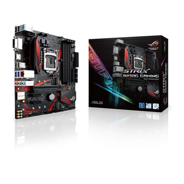 ASUS - ROG STRIX B250G GAMING LGA1151 DDR4 HDMI DVI M.2 Micro-ATX Motherboard with USB 3.1