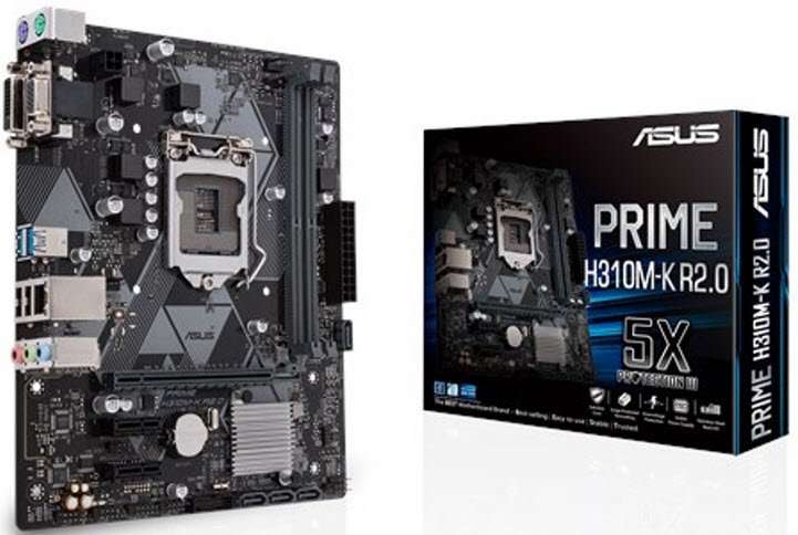 Asus Prime H310M-K R2.0 H310 Chipset 9th/ 8th Gen LGA 1151 Motherboard