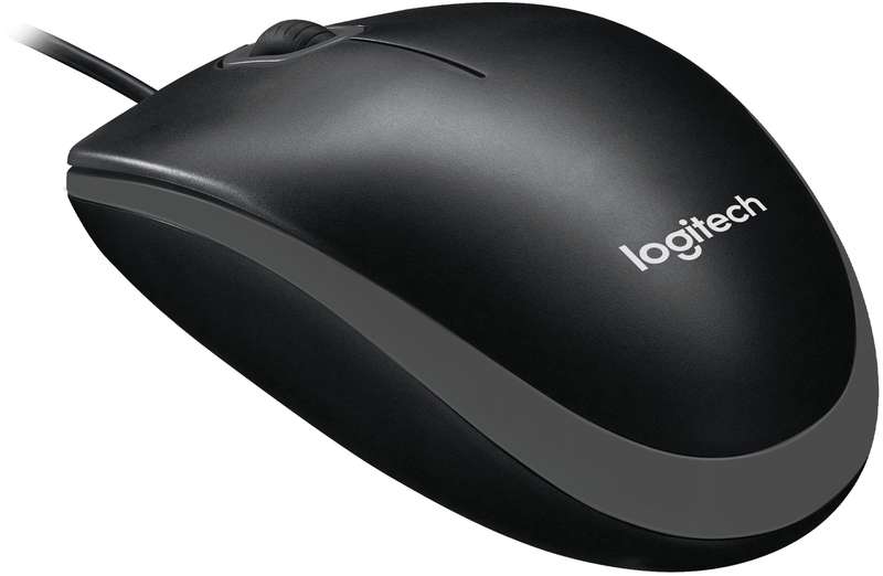 Logitech B100 optical USB Mouse - Black