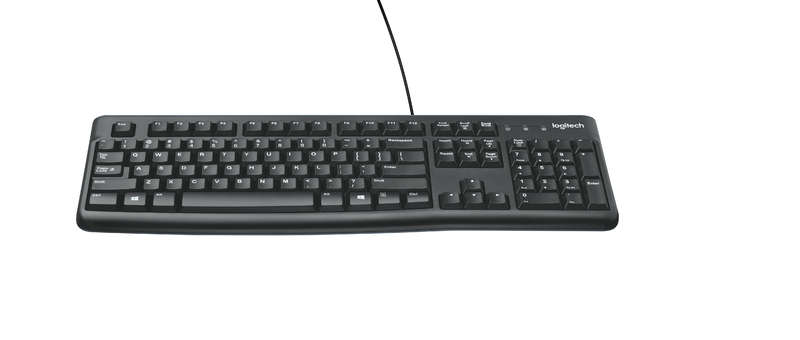 Logitech Corded Keyboard K120 Comfortable Quiet Typing