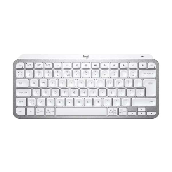 Logitech Mini Minimalist Wireless Illuminated Keyboard MX Keys - Pale Grey