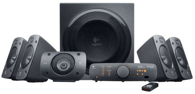 Logitech Desktop Speakers Z906 Surround sound speaker 5.1 3.5mm 500W RMS Dolby Digital &amp; DTS ...