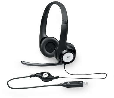 Logitech Headset H390 Black USB Stereo Internet headset