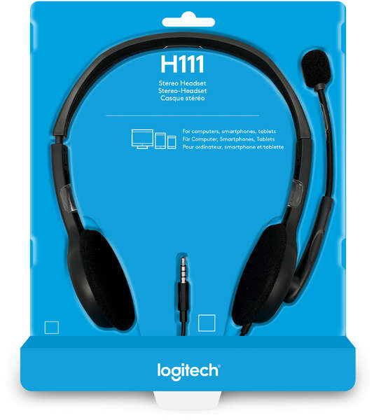 Logitech - Headset H111 Analog Stereo Headset (PC/Gaming)