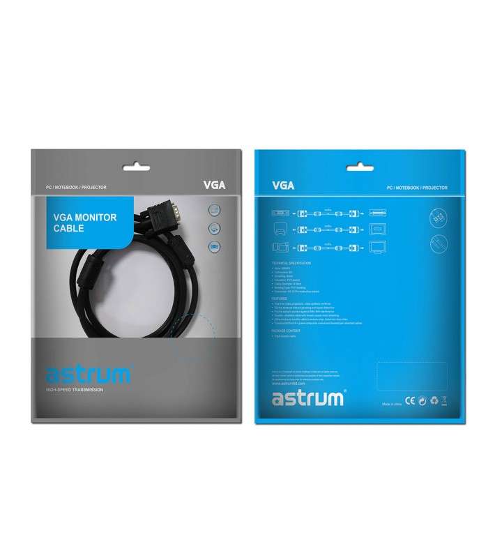 Astrum SV103 VGA 15P M-M 3.0M Monitor Cable