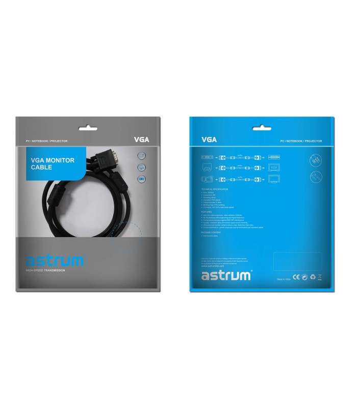 Astrum SV130 VGA 15P M-M 30.0M Monitor Cable