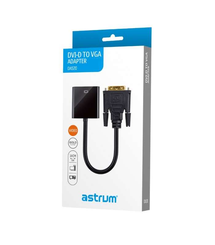 Astrum DA520 DVI-D 24+1P to VGA Female Adapter