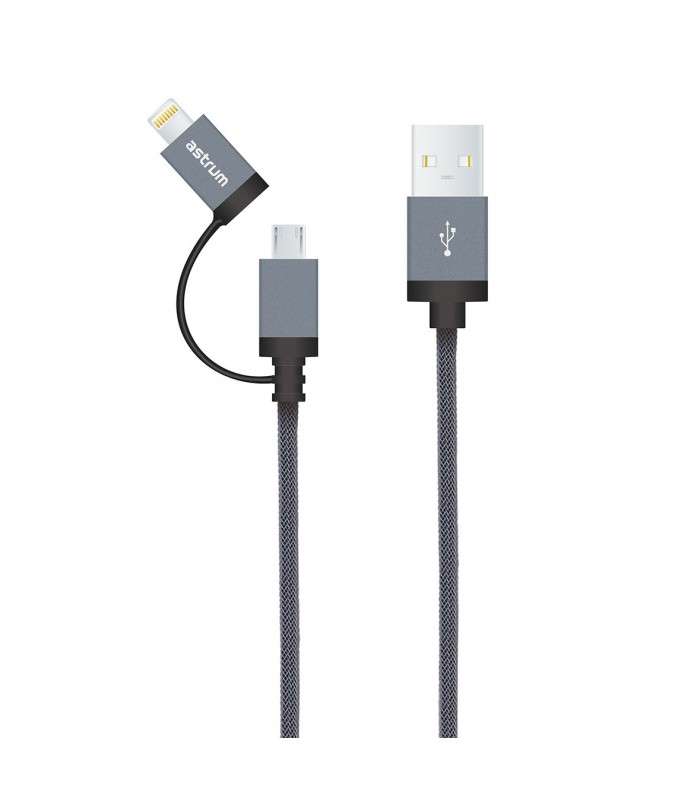 Astrum AC330 Charge / Sync Cable 8pin + 13 pin Titanium