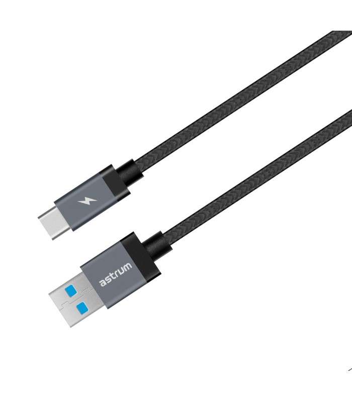 Astrum UT620 USB 3.0-A to USB-C Charge &amp; Sync Cable Black
