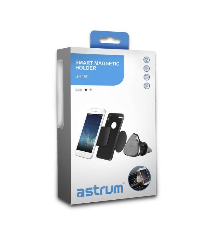 Astrum SH450 Universal Car Air Vent Magnetic Holder Black