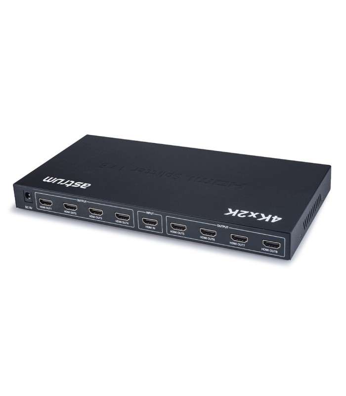 Astrum SP080 HDMI Splitter 1 x 8 ports 1080 HD Black