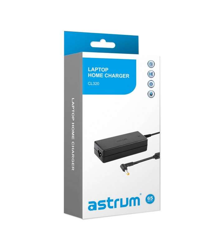 Astrum CL320 65W AC Adapter for Acer Laptops Black