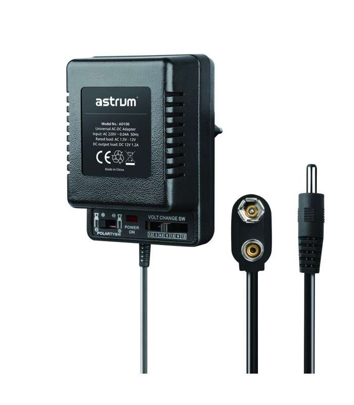Astrum AD100 AC-DC,3-12V 1000Ma 6P Uni Adap Blk