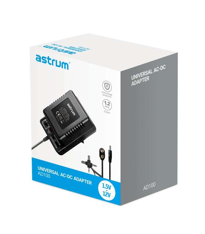 Astrum AD100 AC-DC,3-12V 1000Ma 6P Uni Adap Blk