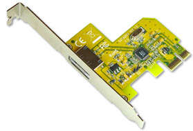 Sunix sata0014 - 1 port external e-SATA PCI-Express Card
