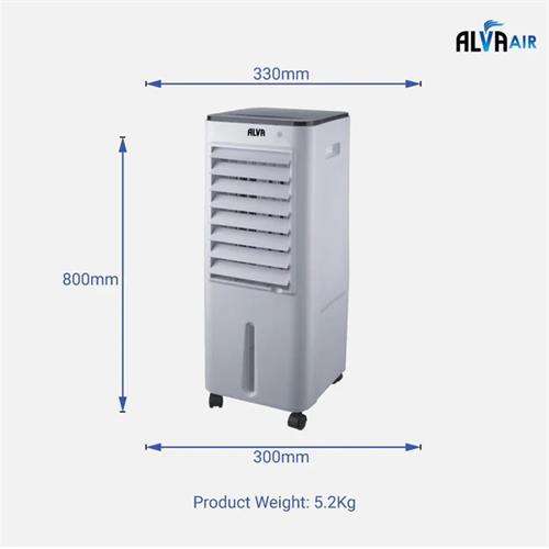 Alva Air 12L Evaporative Air Cooler With Remote And Timer