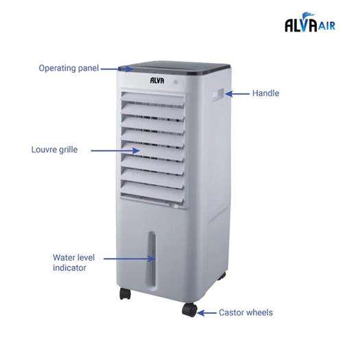 Alva Air 12L Evaporative Air Cooler With Remote And Timer