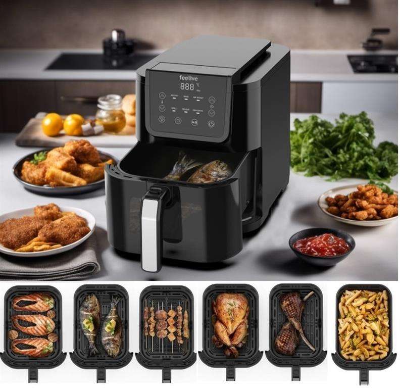 Feelive 5 Litre Stylish Design Air Fryer