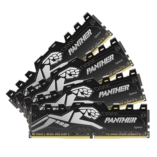 Apacer Panther 8GB DDR4 3600MHz CL16 Black-Gold Gaming Memory